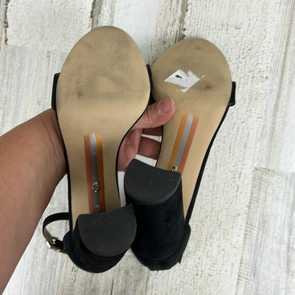 Sam Edelman Yaro Womens sz 9M black suede block heel sandals new - Picture 8 of 9